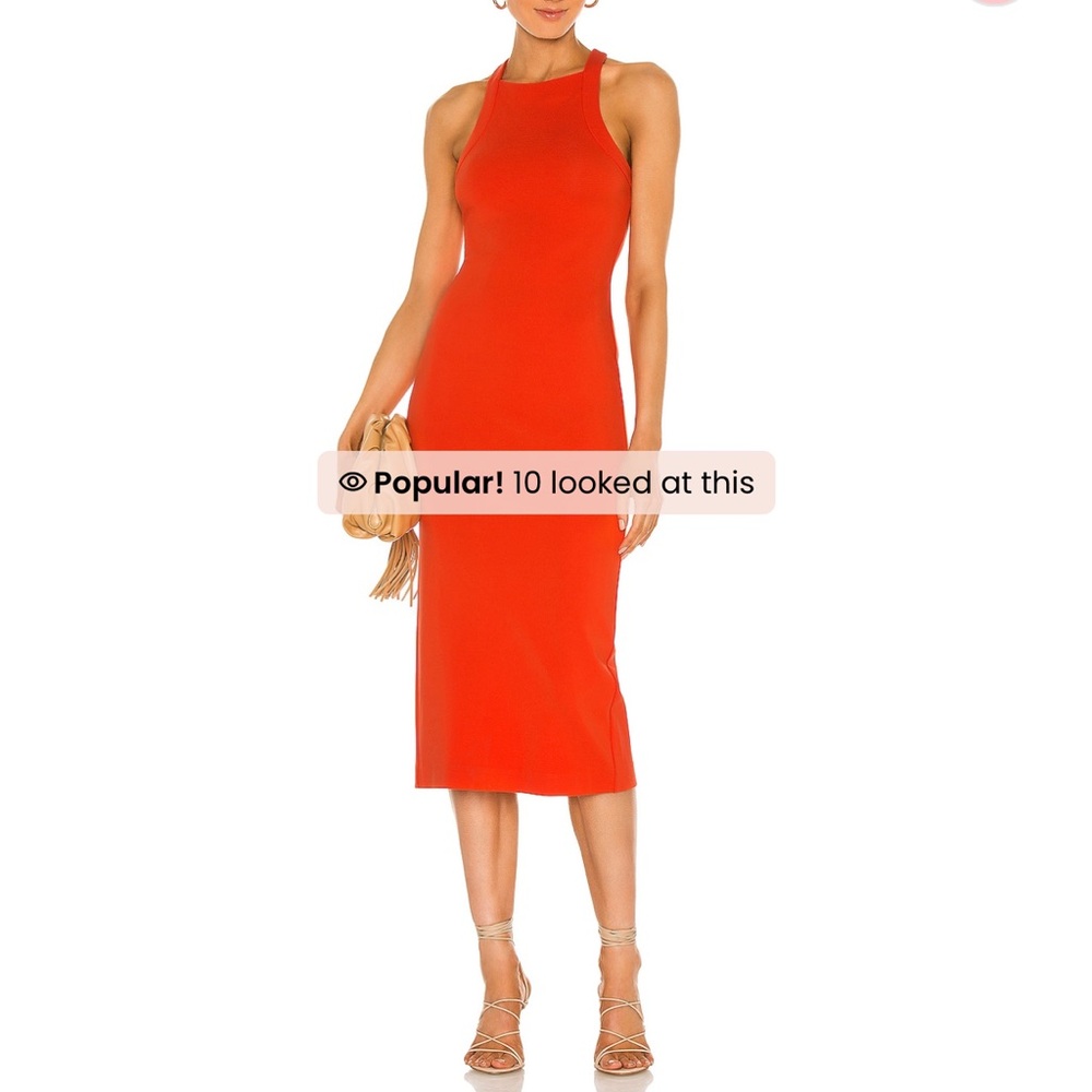 NBD Hollie Mini Dress in Red Orange